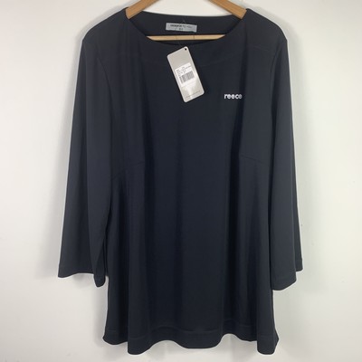 Reece Plumbing Woman s Size 24 3/4 Sleeve Blue Blouse New With Tags