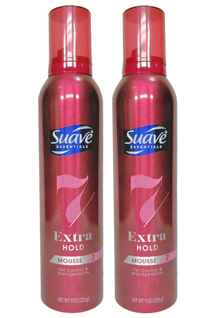 SUAVE EXTRA MOUSSE Long Lasting Hold Unscented Hairspray Mousse Hair