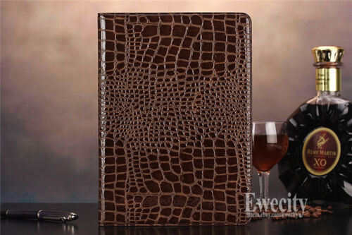 Folio Crocodile Wallet PU Leather Smart AutoSleep Wake Case Cover For Apple iPad - Picture 8 of 26