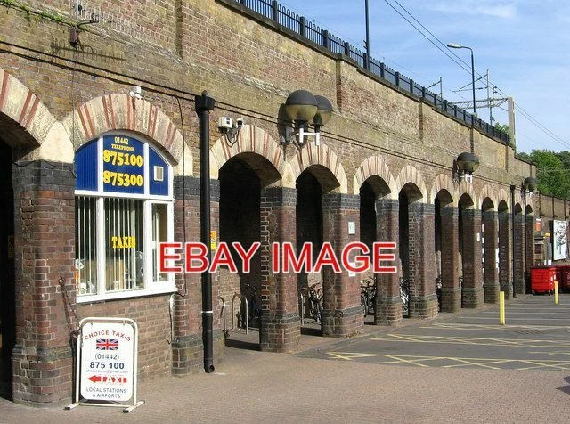 PHOTO BERKHAMSTED RAILWAY STATION STATION CYCLE STORAGE ARCHES