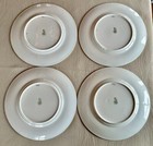 Set Of 6 Rare Antique Royal Doulton Blue 9-inch Porcelain Plates With Gold Trim — photo 3