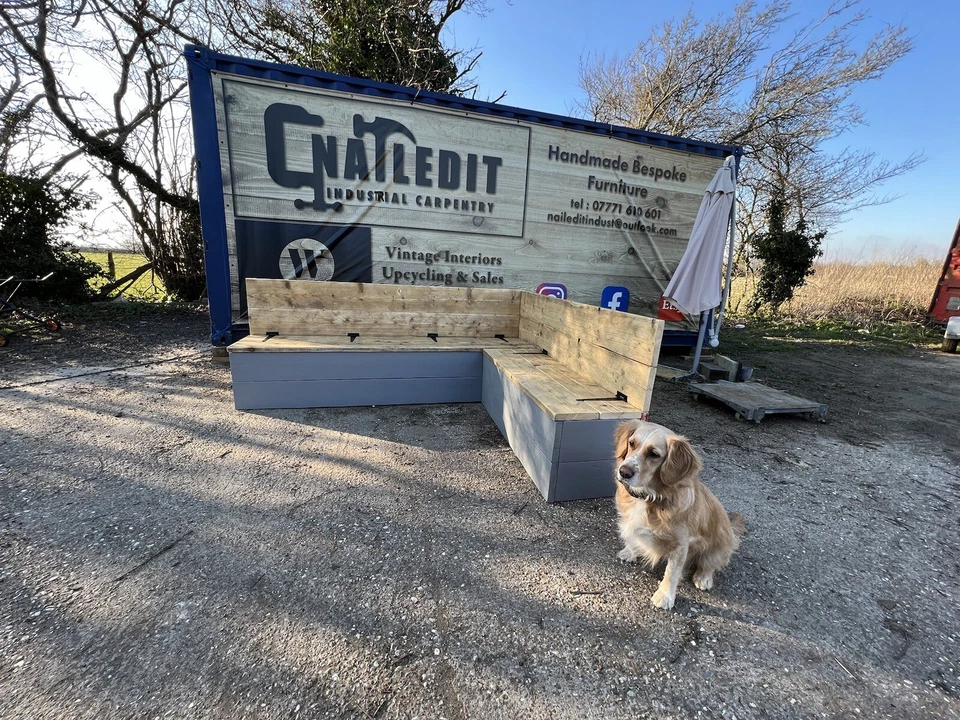 Farmhouse Corner Dining Table - Image 2 of 4