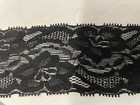 4 yards black double scalloped stretch lace trim 2.5” lingerie headband bridal