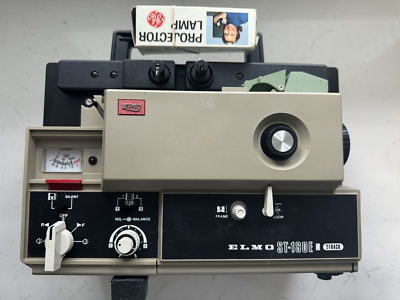 Vintage Elmo ST-180E M 2-Track Super 8 Movie Projector | eBay
