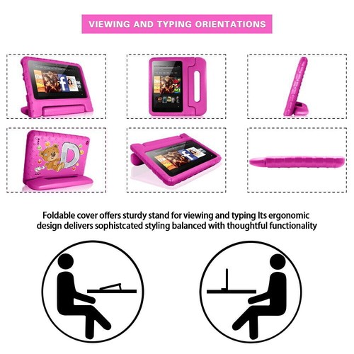 Para Amazon Fire HD 8"/8 12th 2024 - Estuche con soporte para niños con mango de EVA a prueba de golpes - Imagen 9 de 36