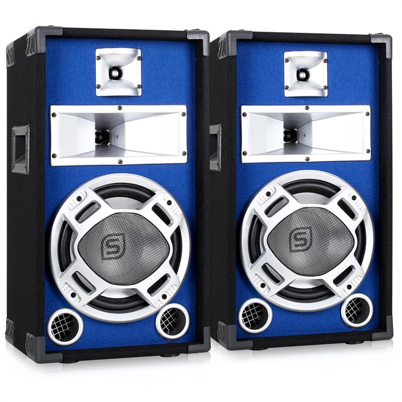 LOT 2 ENCEINTES PA 25CM EFFET LED Blau BASSREFLEX SONO DISCO DJ WOOFER 10 800W LOT 2 ENCEINTES PA 25CM EFFET LED Blau BASSREFLEX SONO DISCO DJ WOOFER 10 800W