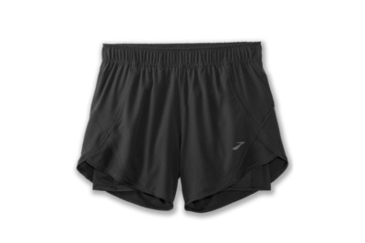 Brooks Chaser 5'' 2in1 Shorts Women's Black Running Sport Short Shorts 221464001