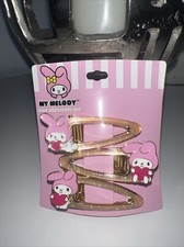MY MELODY 3pk Heart Pink Clips