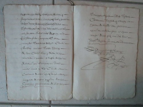 Testament MS 1639 : MAISTRE OUVRIER DE DRAPS DE SOYE à LYON. - Picture 3 of 4