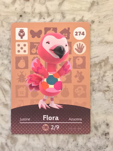 Amiibo Mai Scannerizzata Nuova Carta Amiibo Animal Crossing Flora #274 Autentica - Mai Scannerizzata, Perfetta Per Collezionisti E Gioco Cuore De Amicis