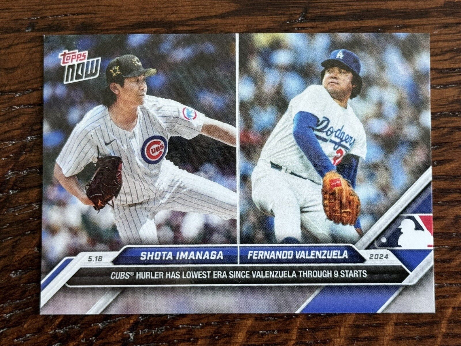 2024 Topps Now #207 Shota Imanaga Chicago Cubs Fernando Valenzuela Dodgers