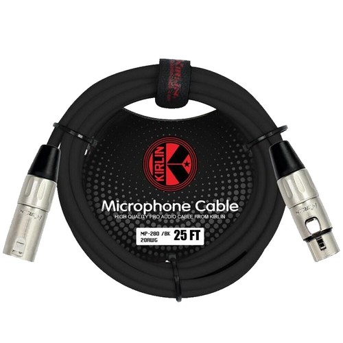 Kirlin MWC-270PB – ProAudio103 KIRLIN ケーブル MPC マイクケーブル XLR ブラック 50フィート (MPC-270PB-50/BK)