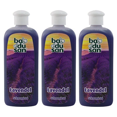 3er Pack Badusan Badezusatz Schaumbad Lavendel 3 x 500 ml