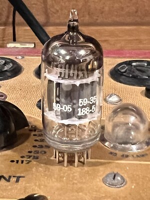 趣味 made in USA3 NOS JG 5814A 12AU7 GE triple mica preamp tube Tested Excellent