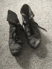 Vintage 1940's Spot Bilt Leather High Football Cleats, size 9E