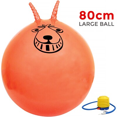 80 CM GROßE ÜBUNG RETRO SPRUNG SPACE HOPPER SPIELZEUG KINDER ERWACHSENE PARTY SPIEL KOSTENLOSE PUMPE