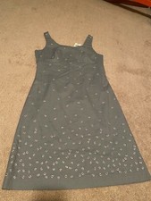 J crew embroidered gray dress size 2