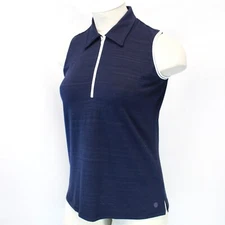 T by TALBOTS Plus Polo Navy Sleeveless Tank Tee Top 3X Petite