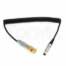 ARRI Alexa Camera Timecode Spiral Cable BNC to 5 Pin Sound Devices 688