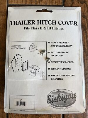 Illinois Fighting Illini Hitch Cover | NCAA Class II & III Metal Hitch Cover