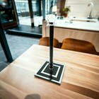 Black Silver Crushed Diamond Crystal Freestanding Chrome Paper Towel Roll Holder