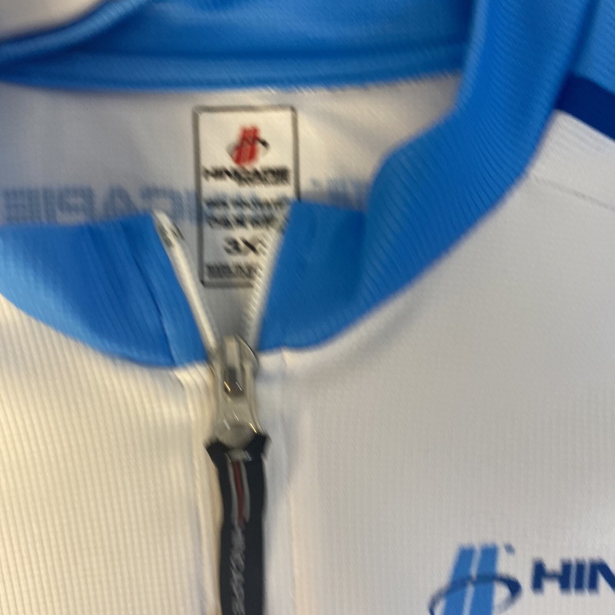 Maillot Cyclisme Femme Hincapie - Manches Courtes, Bleu, Fermeture éclair Intégrale - Taille S