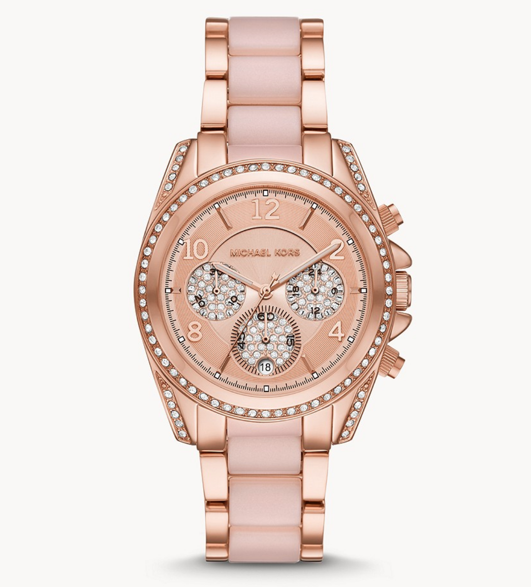 NWT Michael Kors Blair Chronograph Rose Gold-Tone Stainless NWT Michael Kors Blair Chronograph Rose Gold-Tone Stainless