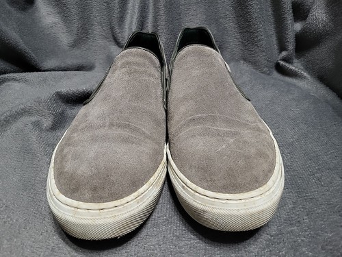 Ted Baker London Reaine Slipper Sneaker Grau Wildleder Leder Herren Größe 10,5 Schuhe - Bild 2 von 7
