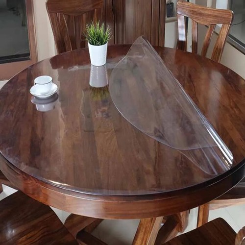 Waterproof Oilproof Round Tablecloth TableCover Glass Soft Cloth Table Cloth 1mm - Picture 12 of 23