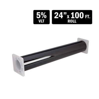 Tview T2BK0524 2 Ply 5% VLT Window Tint - 24  x 100 ft. Film Roll