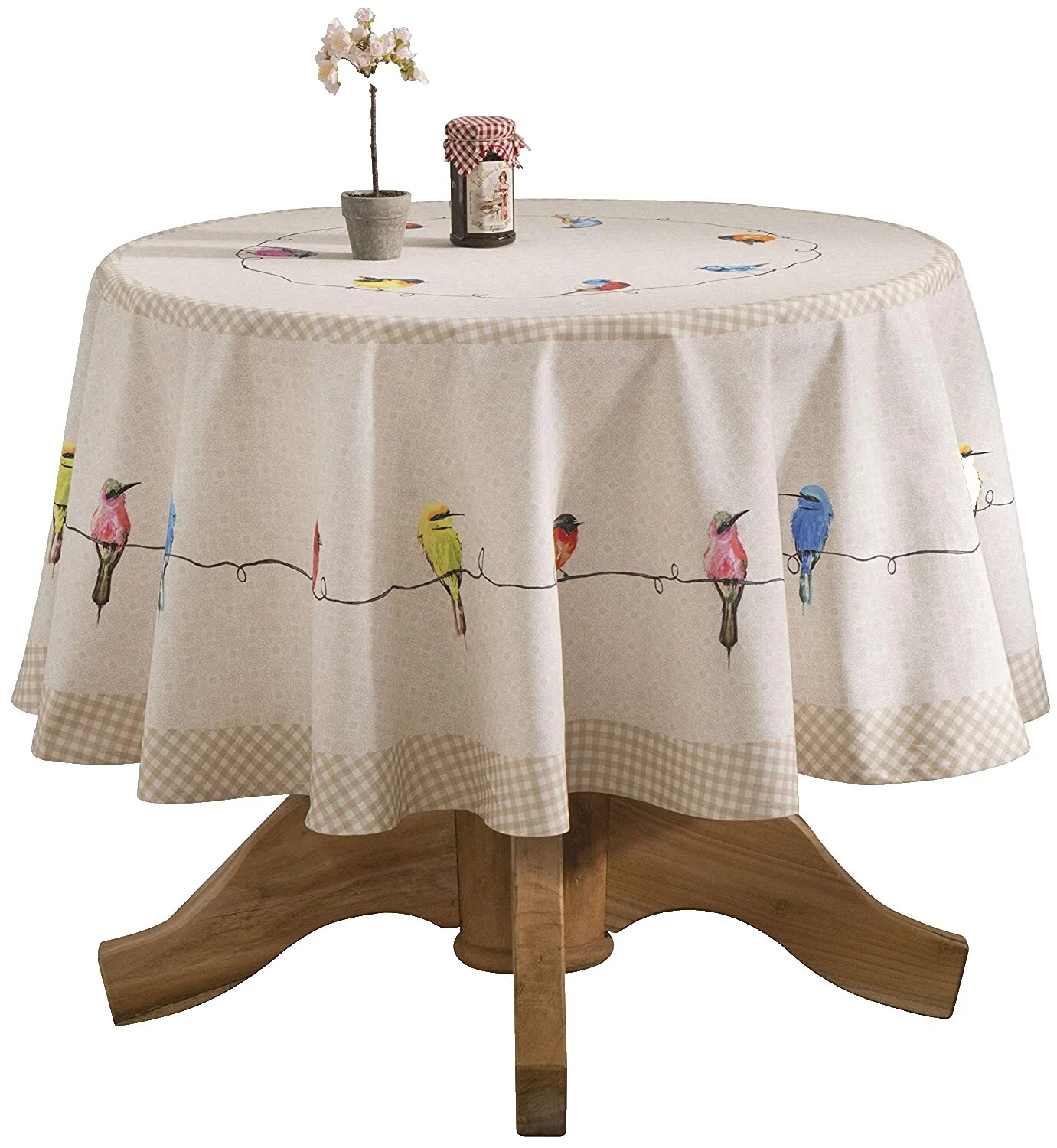 Checked Round Tablecloths