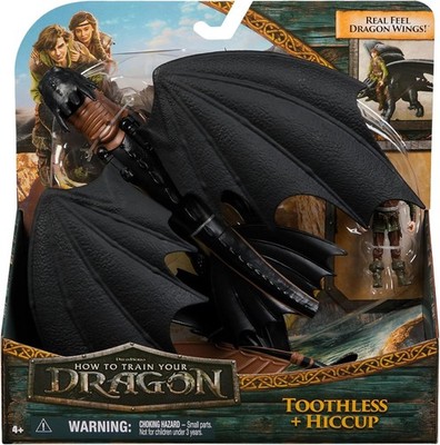 DreamWorks How To Train Your Dragon - Toothless + Hiccup - Dragon Wings - NEU