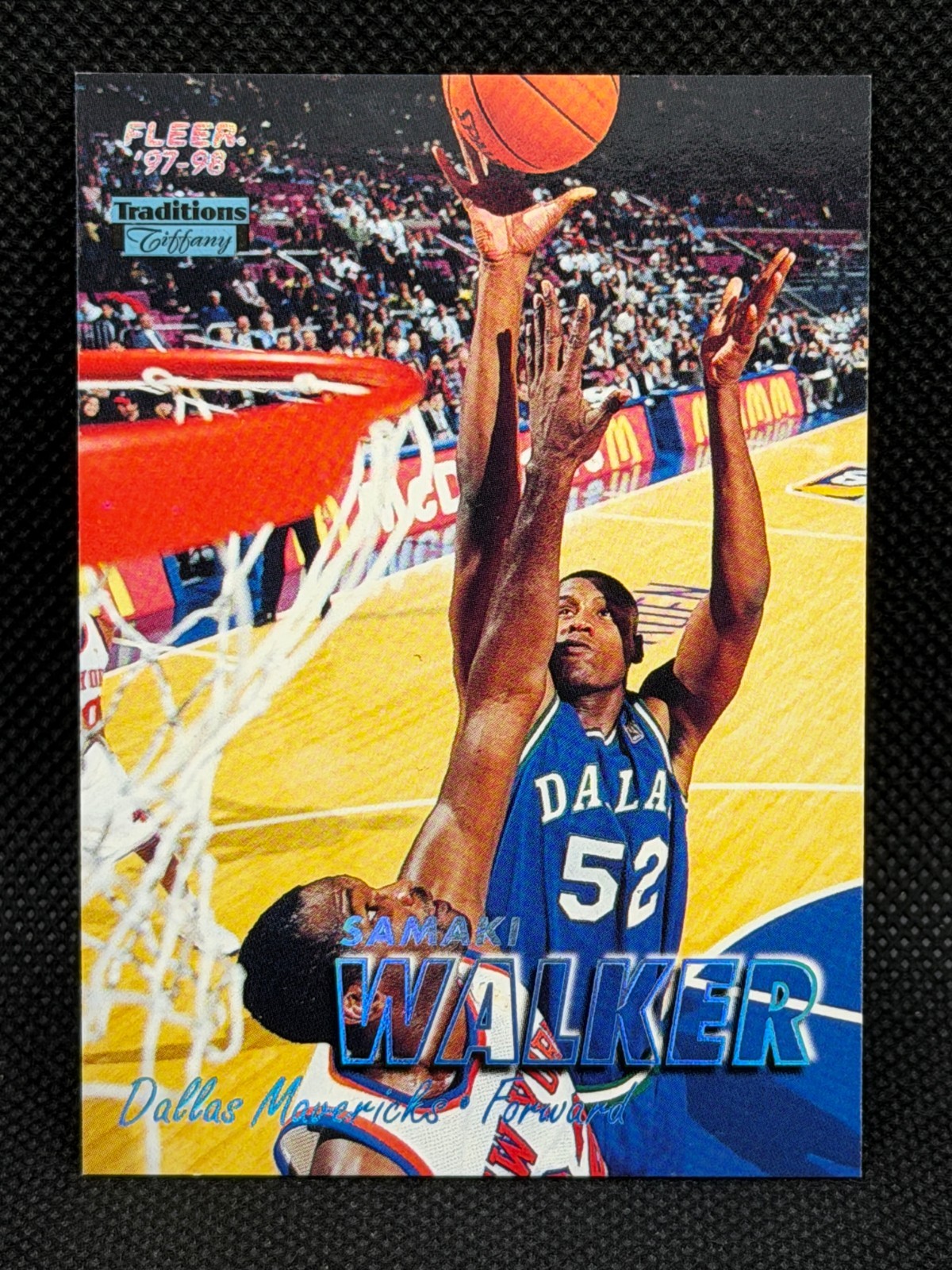 1997-98 Fleer SAMAKI WALKER Traditions Tiffany 1:20 Parallel Dallas Mavericks