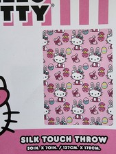 New Sanrio Hello Kitty Easter Silk Touch Throw Blanket 50in. x 70in.
