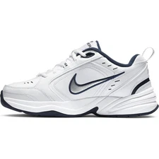 Nike Air Monarch IV Men’s Cross-Training White Navy Durable Cushioned Size 10.5