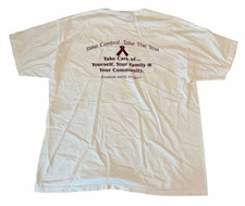 Vintage AIDS HIV Awareness Graphic T-Shirt White XL Men’s 