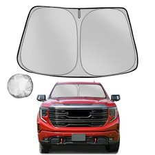 Windshield Sun Shade Foldable Sun for 2019-2025 GMC Sierra 1500 2500 3500
