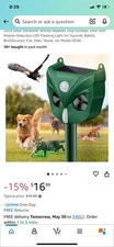 Ultrasonic Solar Powered Animal Repeller