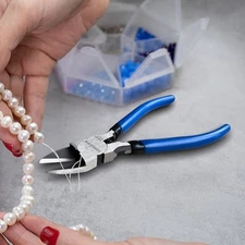 Wire Cutters 5-Inch and 6-Inch Set Flush Cutters Ultra Sharp Spring Loaded Wi...