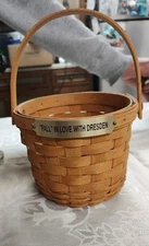 1995 Longaberger Basket Fall In Love With Dresden  Collection Club Edition 