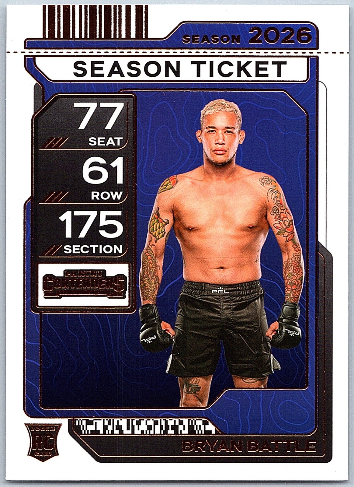 Bryan Battle Base Panini Contenders PFL 20 NM