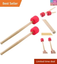 Durable & Stylish 12.8-Inch Drum Mallets - Perfect for Bass and Marching Drums