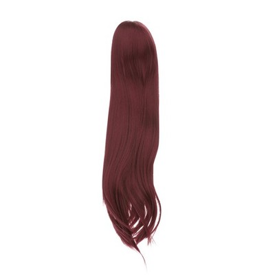 17'' Doll Wig, Toy Head Wig Hair for 22-23cm Head Circumference, Wine Red