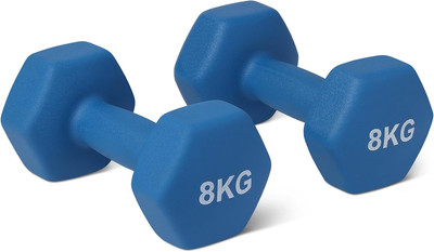 Amazon Basics Neopren Hanteln Gewichte (2Er-Sets, 1Kg - 5Kg Hanteln)