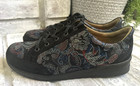 Finn Comfort Ikebukuro Shoes US Womens 7.5-8 Black Floral Nubuck Leather Sneaker — photo 2