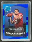 2017 Donruss Patrick Mahomes II Press Proof Blue Rated Rookie #327 Chiefs
