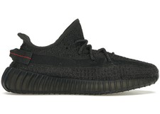 Size 9M/10.5W - adidas Yeezy Boost 350 V2 Static Black Reflective FU9007