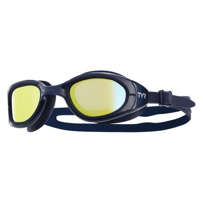 TYR Special Ops 2.0 Swim Goggles Gold/Navy Polarized Anti-Fog Men Women
