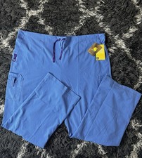 NWT Carhartt Mens 3XL Regular Blue Cargo Scrub Pants Stretch Workwear