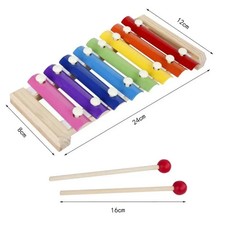 Xilofono per Bambini Gioco Giocattolo Strumento Musicale in Legno Idea Regalo